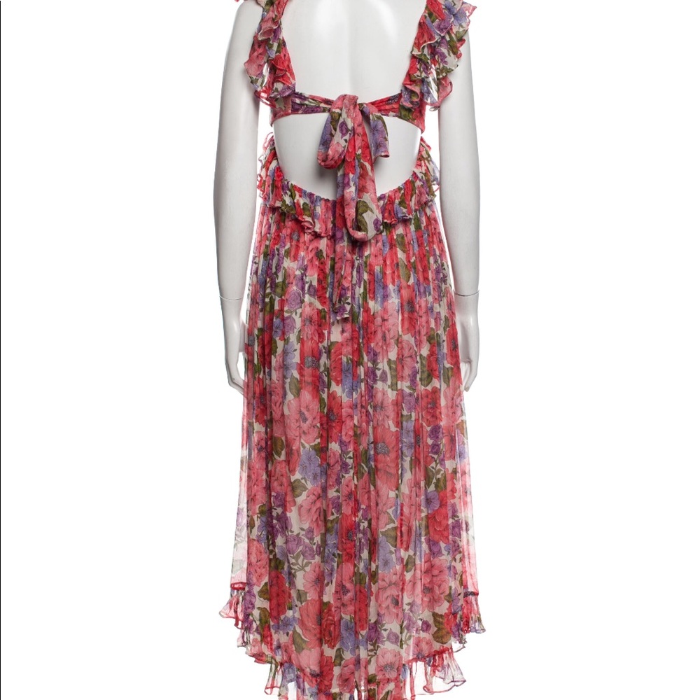 Zimmermann Floral Silk Long Dress sz 2